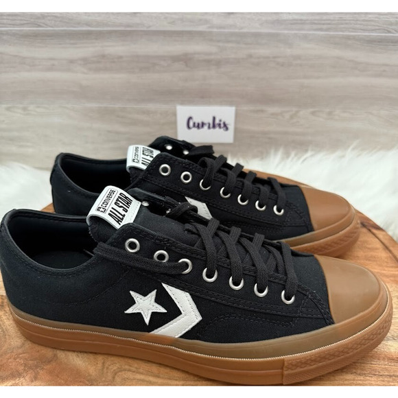 Converse Star Player 76 OX Low Skate Men's Size 9- Wmns 10.5 Black Gum A08847C - Picture 3 of 10